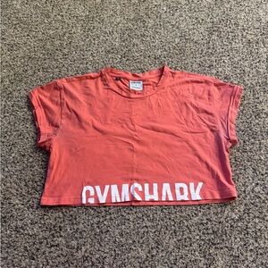 Gymshark Cropped Fraction Coral Tee
